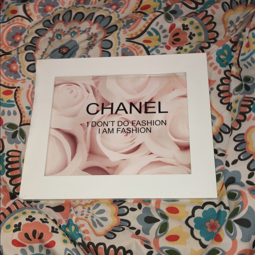 Coco chanel picture with frame!!